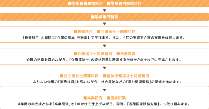 4年間の流れ図