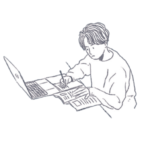 大学院を見据えた準備 イラスト